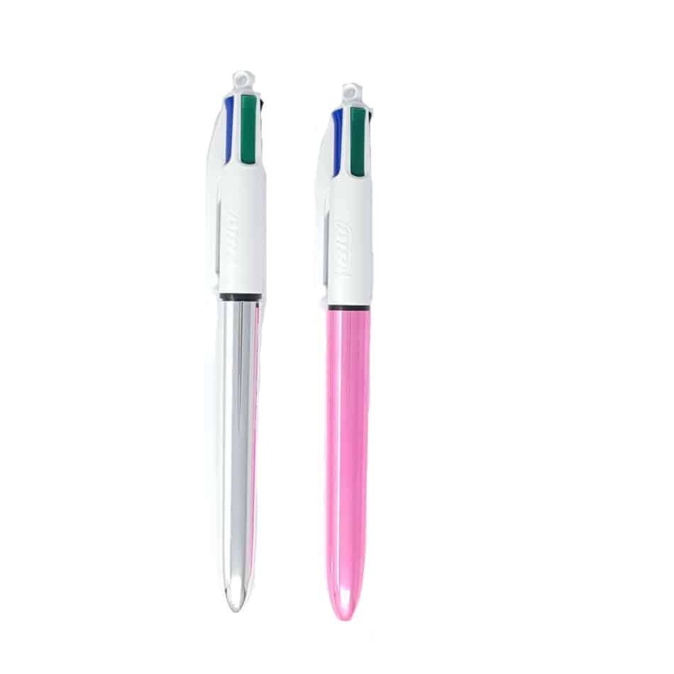 Penna Multicolore BIC Metal 4 Funzioni Set Scorta - immagine 3