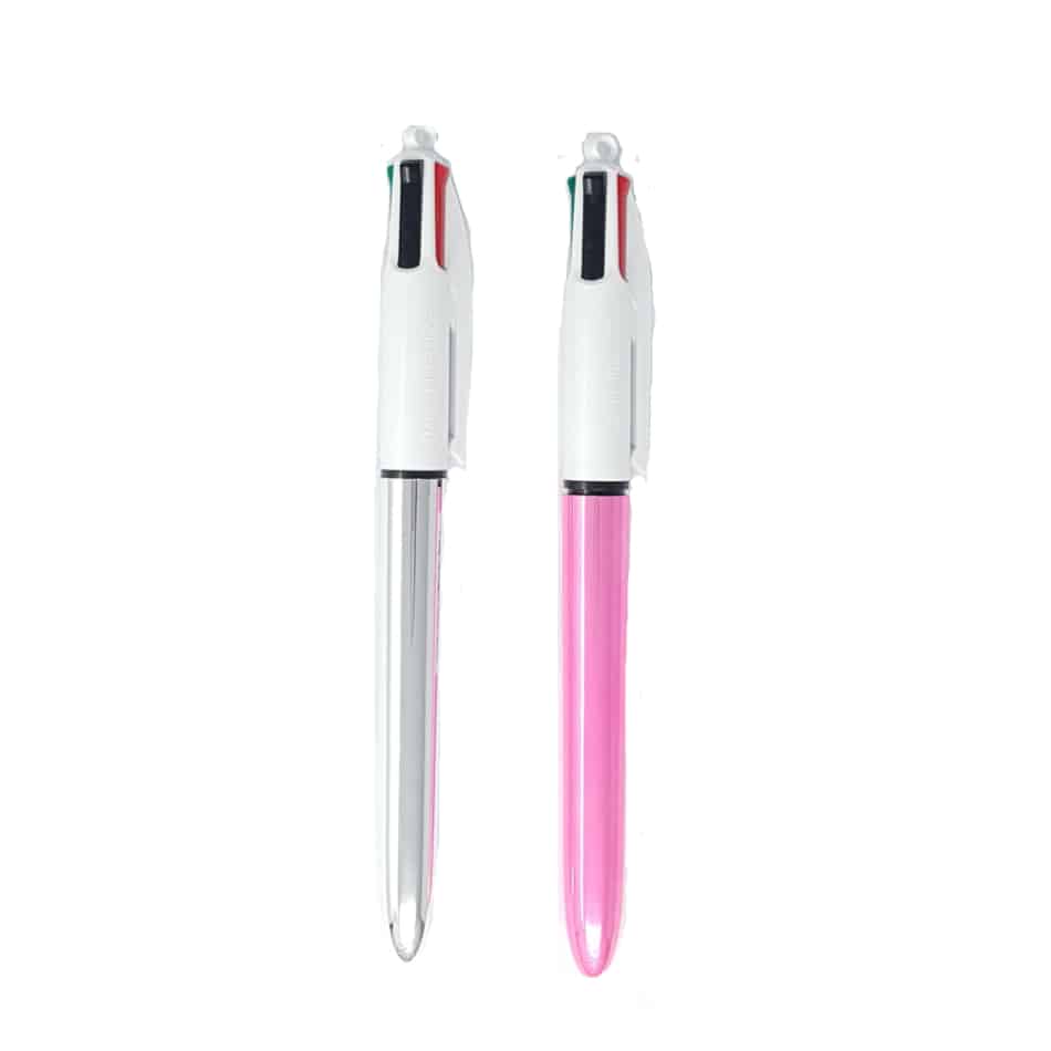 Penna Multicolore BIC Metal 4 Funzioni Set Scorta - immagine 2