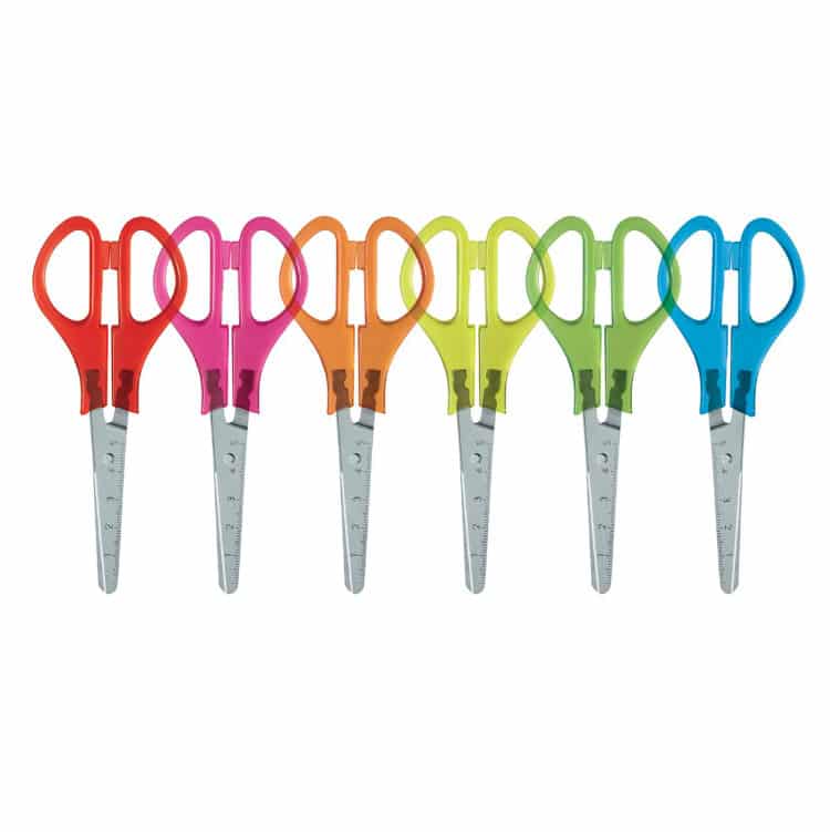 Forbici Colorate Scuola POOL OVER da astuccio Set Scorta