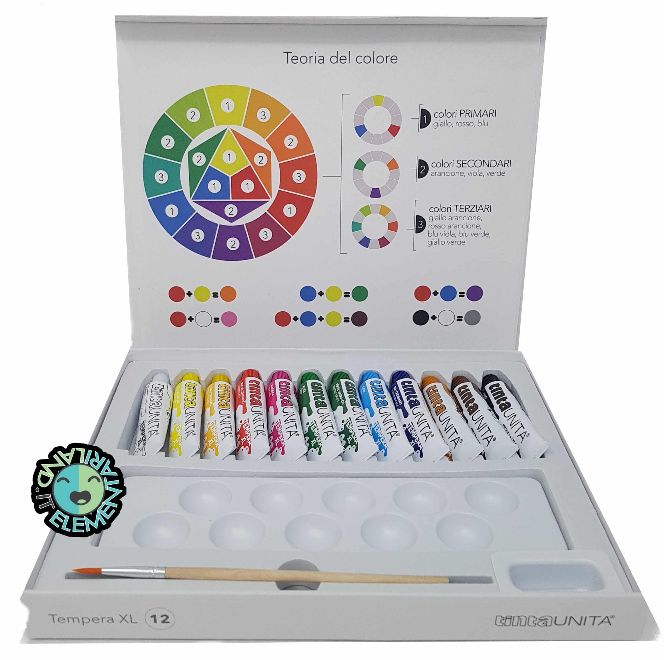 Tempere in confezione Magnetica TINTA UNITA
