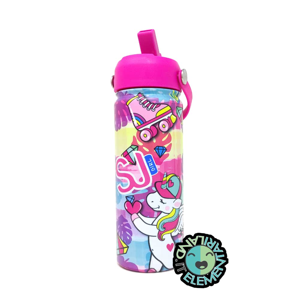 KIT MERENDA BAMBINA: Portamerenda + Borraccia UNICORNO SJ