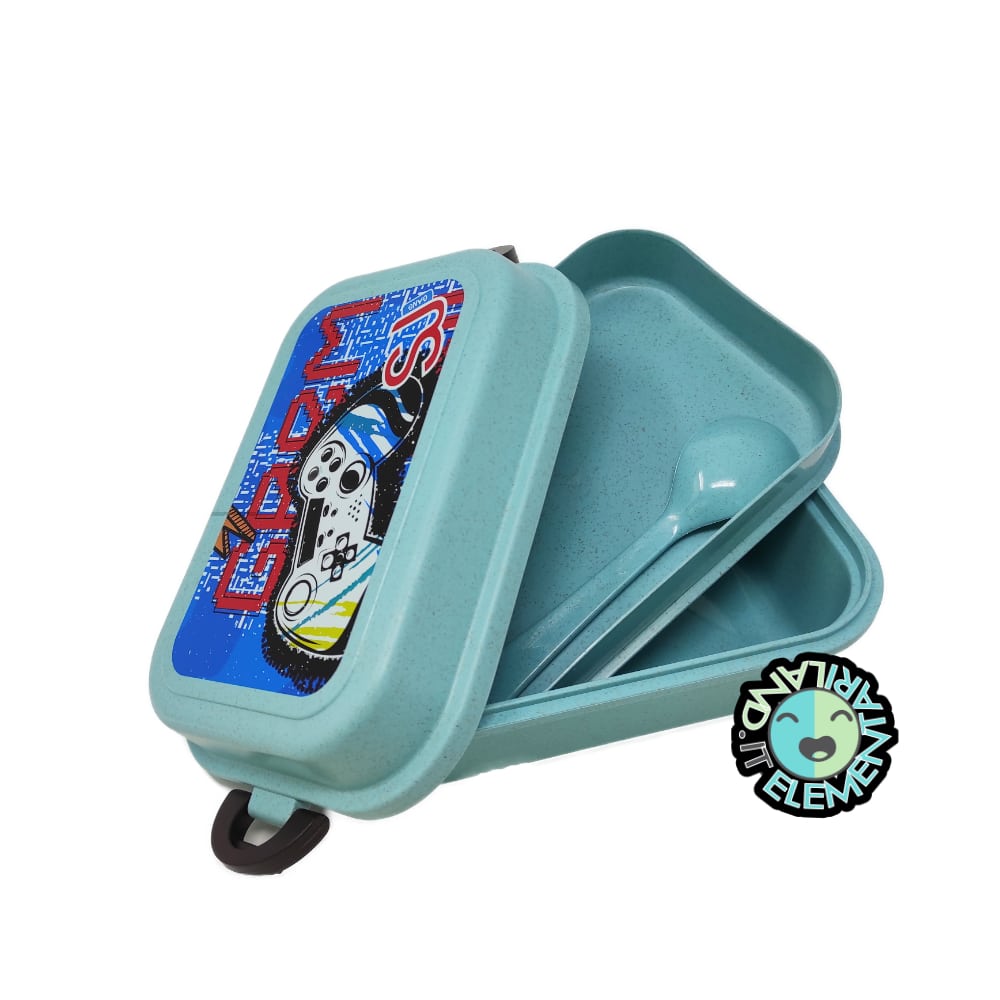 KIT MERENDA BAMBINO: Portamerenda + Borraccia JOYSTICK SJ