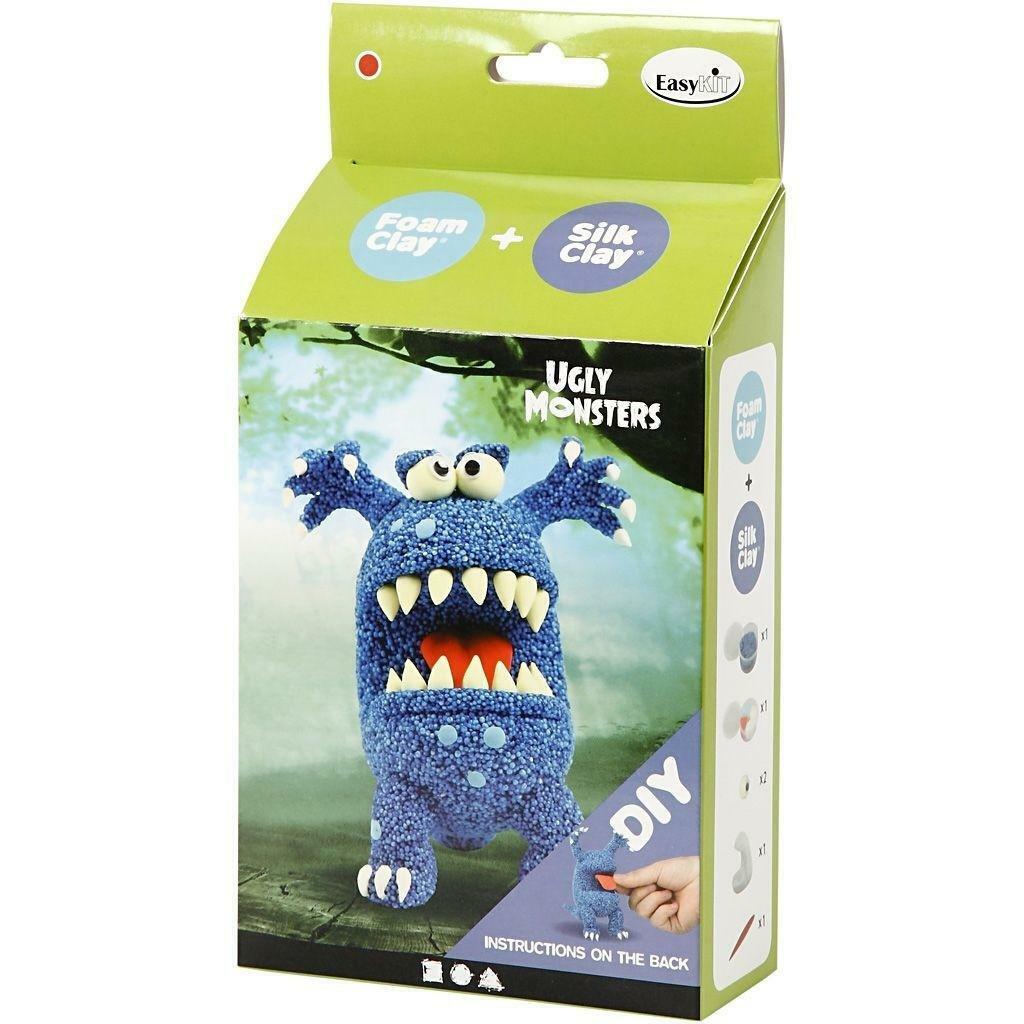 CREA Il tuo Ugly MONSTER BLU con Pasta Modellabile - immagine 2