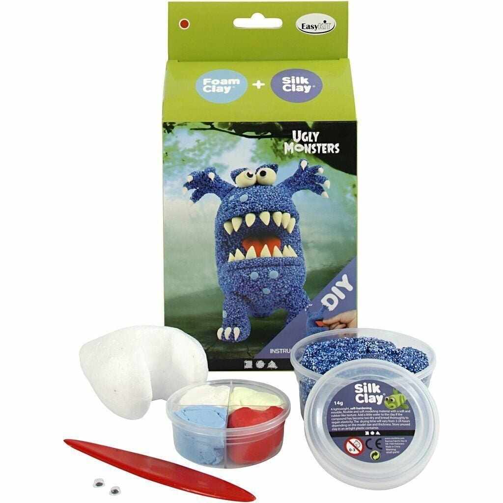 CREA Il tuo Ugly MONSTER BLU con Pasta Modellabile