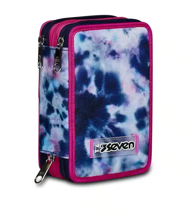 Featured image for “Astuccio SEVEN 3 Zip - TYE DYE GIRL - Cloudy Shapes Bambina”