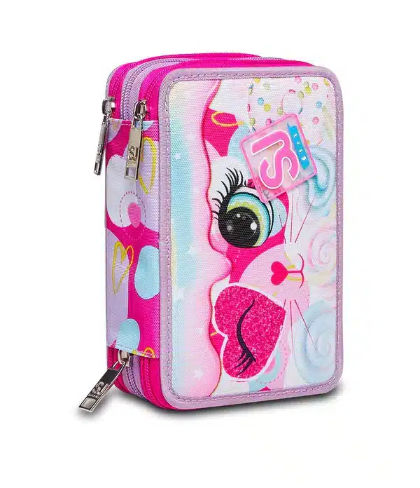 Featured image for “Astuccio SJ 3 Zip - GATTINO - Heart Lolly”