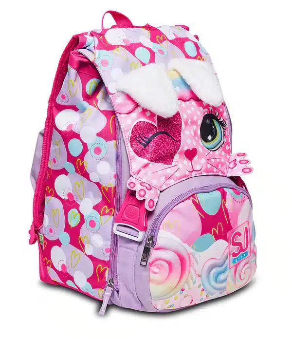Zaino SJ Estensibile Big Bambina-GATTINO ORECCHIETTE Heart Lolly - immagine 5