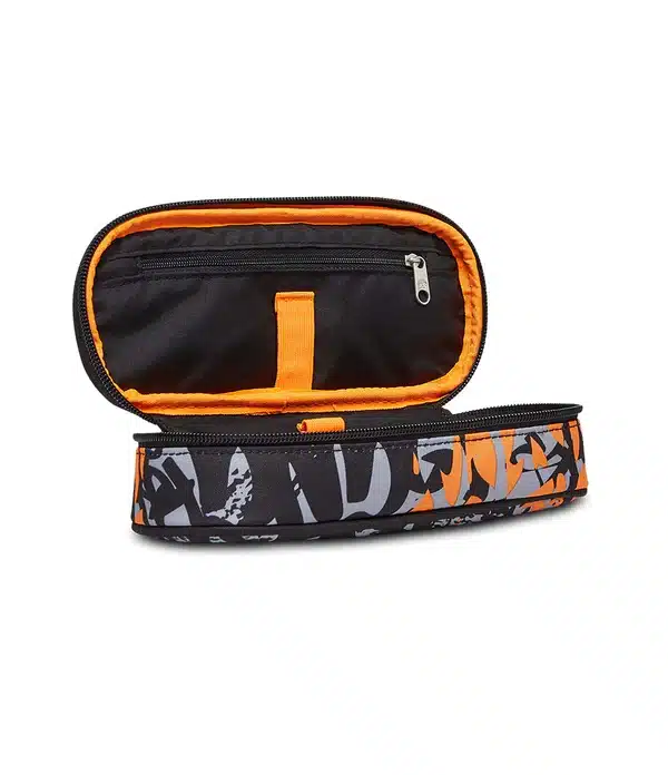 Bustina Seven Portapenne Round SPRAY DRIP Arancio - immagine 2