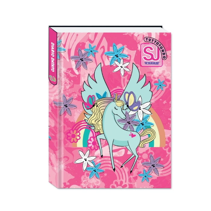 Diario Scuola Elementare DATATO 2023-2024 SJ Seven Junior Bambina UNICORNO Azzurro-Rosa - immagine 6