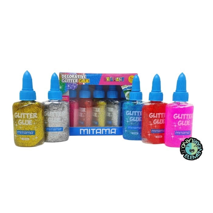 Colle GLITTER METAL 5 Colori Mitama - immagine 2
