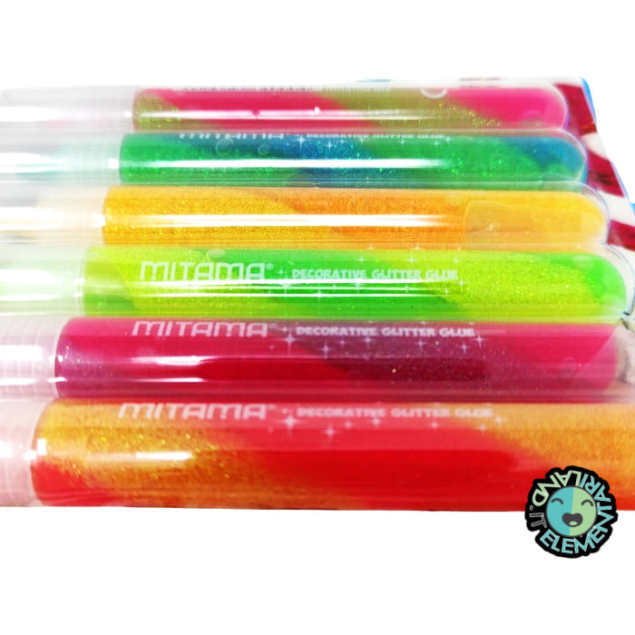 Colle TWIST DOPPIO COLORE Glitter Mitama 6 pezzi - immagine 3