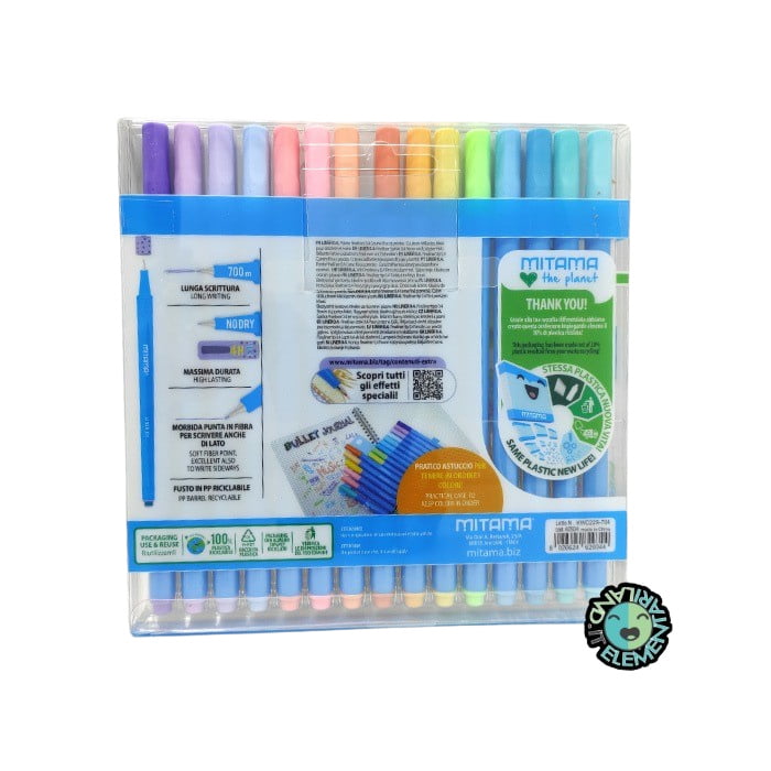 Pennarellini Fineliner MITAMA punta 0.4 mm Colori Pastello - immagine 4