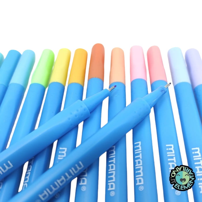 Pennarellini Fineliner MITAMA punta 0.4 mm Colori Pastello - immagine 3