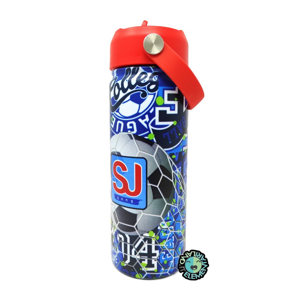 Borraccia SJ Termica 500 ml Bambino Calcio New - immagine 4
