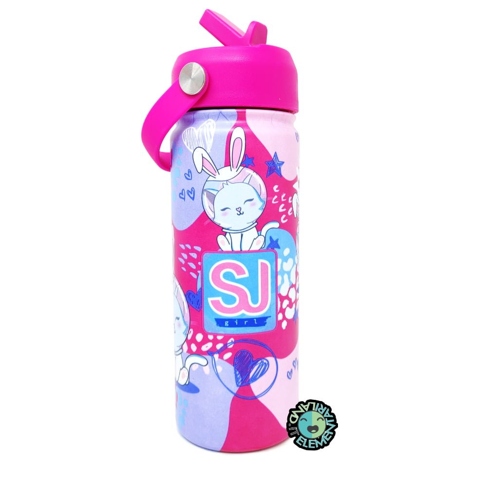 Featured image for “Borraccia SJ Termica 500 ml Bambina Gattino con Orecchiette New”