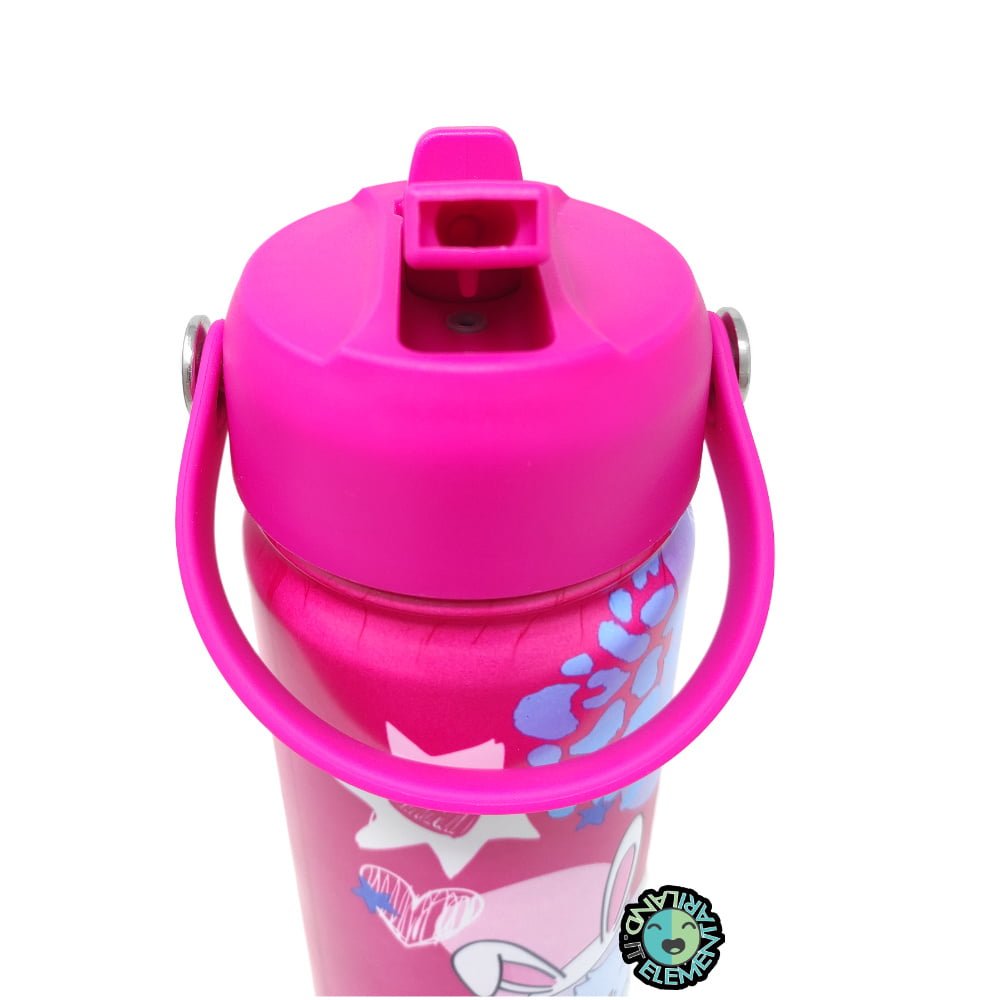 Borraccia SJ Termica 500 ml Bambina Gattino con Orecchiette New - immagine 4