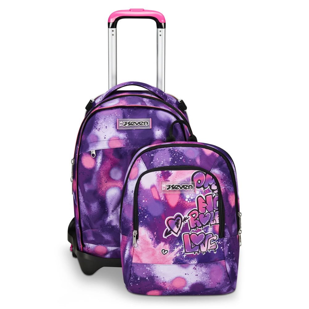 Featured image for “Trolley SEVEN Separabile 3 RUOTE DETACH - EXTRA GRANDE - Bubble Street Girl”