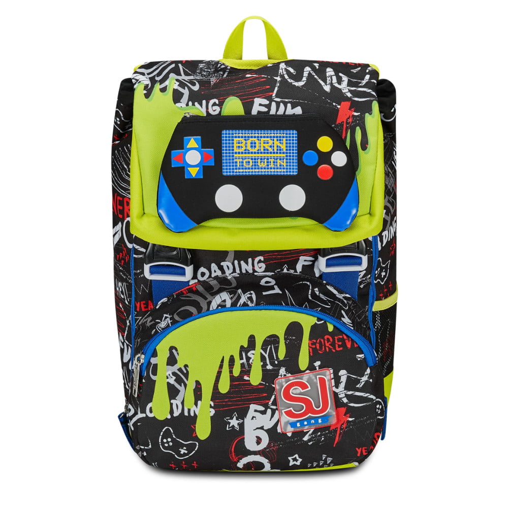 zaino bambino sj estensibile big born to fun boy videogiochi