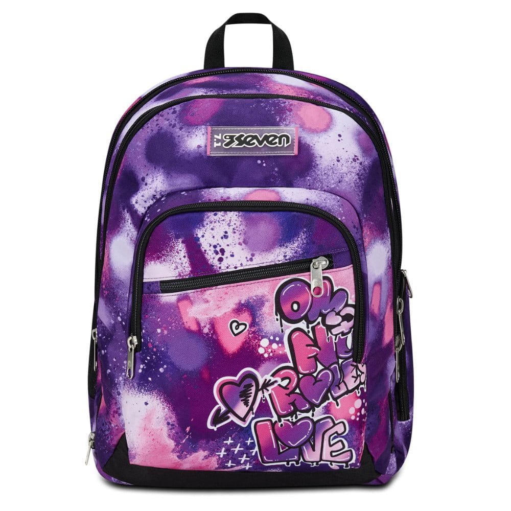 zaino seven advanced detach con zainetto staccabile bubble street viola 2
