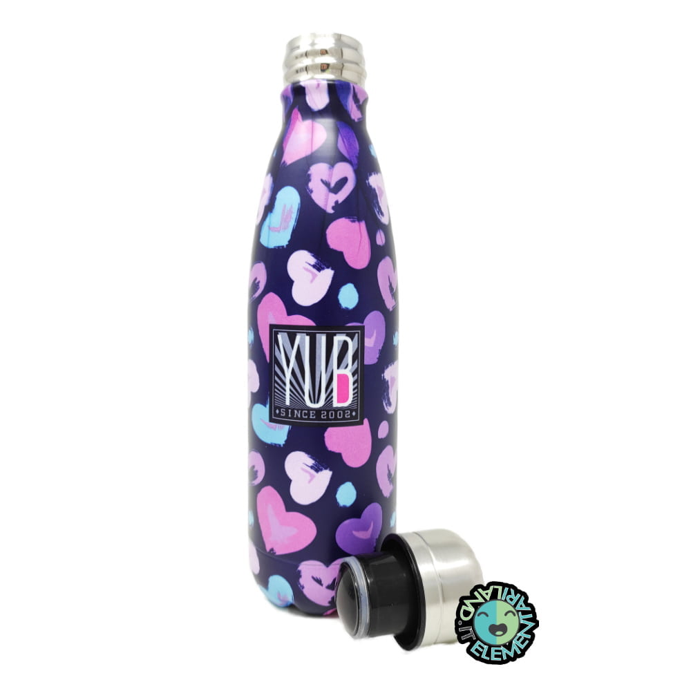 Borraccia YUB Termica 500 ml Bambina Fantasia CUORI - immagine 2