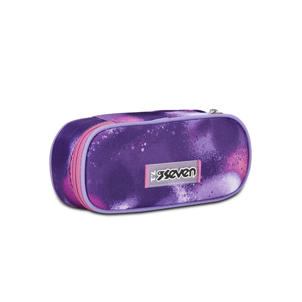 bustina portapenne round plus seven ragazzina bubble street viola
