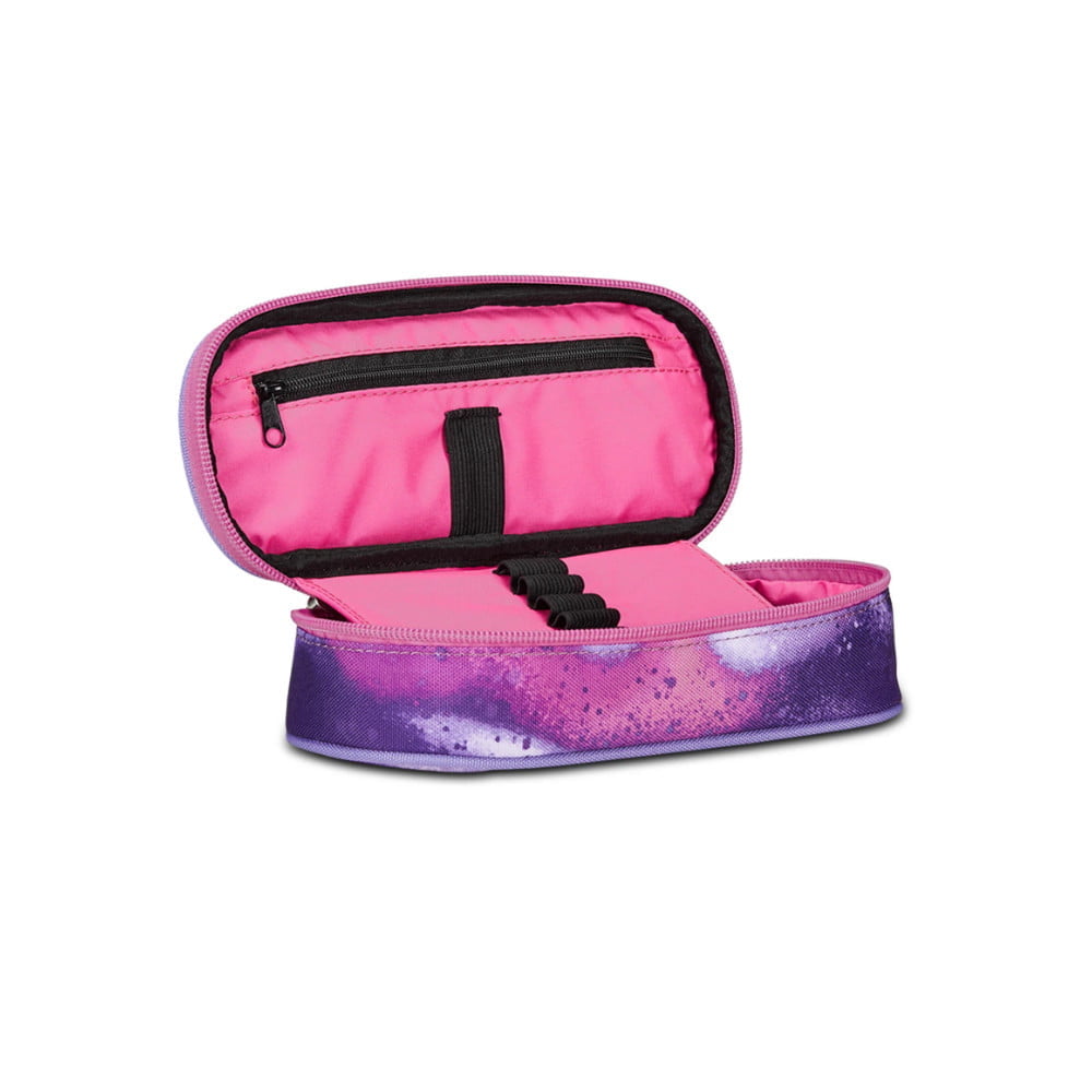 Astuccio Bustina Seven Portapenne Round BUBBLE STREET Viola - immagine 2