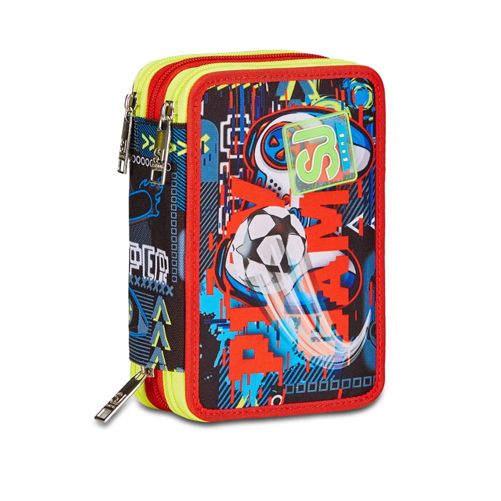Featured image for “Astuccio SJ 3 Zip - FUNNYGOAL- Calcio Bambino”