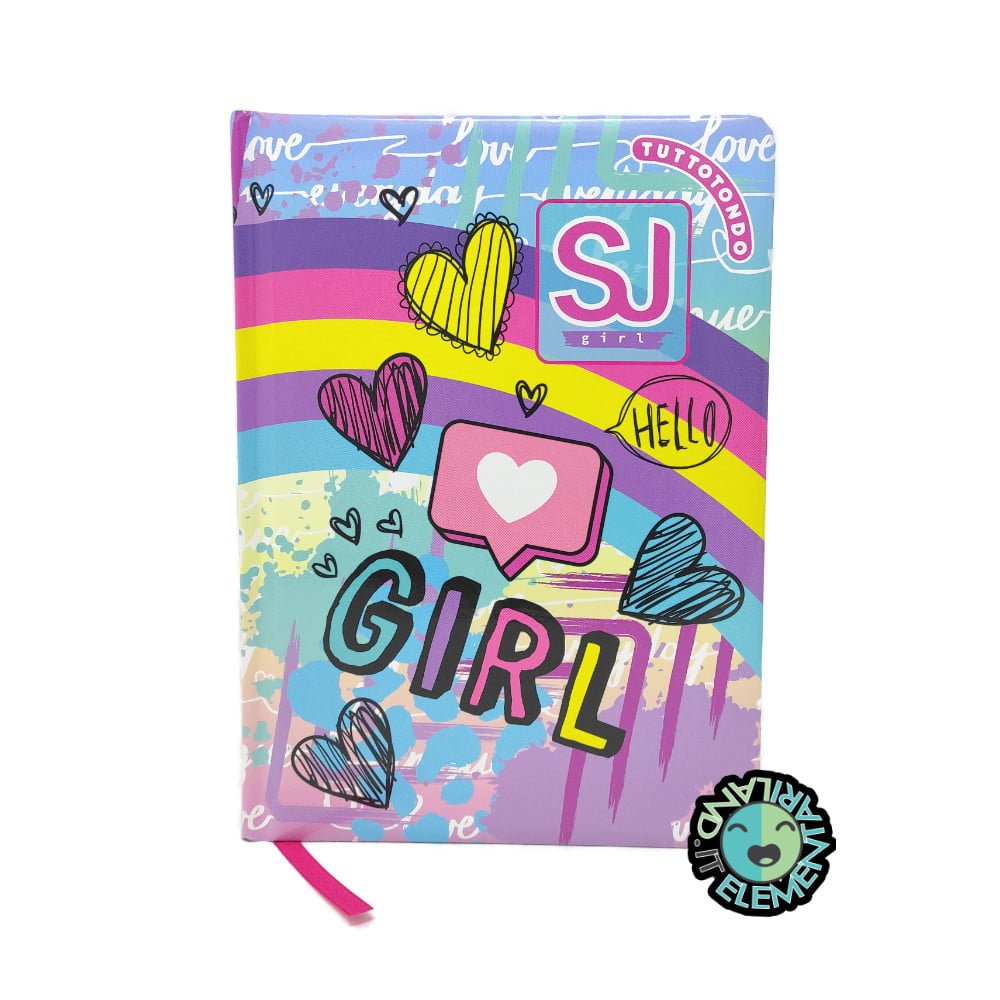 Featured image for “Diario Scuola Elementare DATATO 2024-2025 SJ Bambina Girl Cuori”