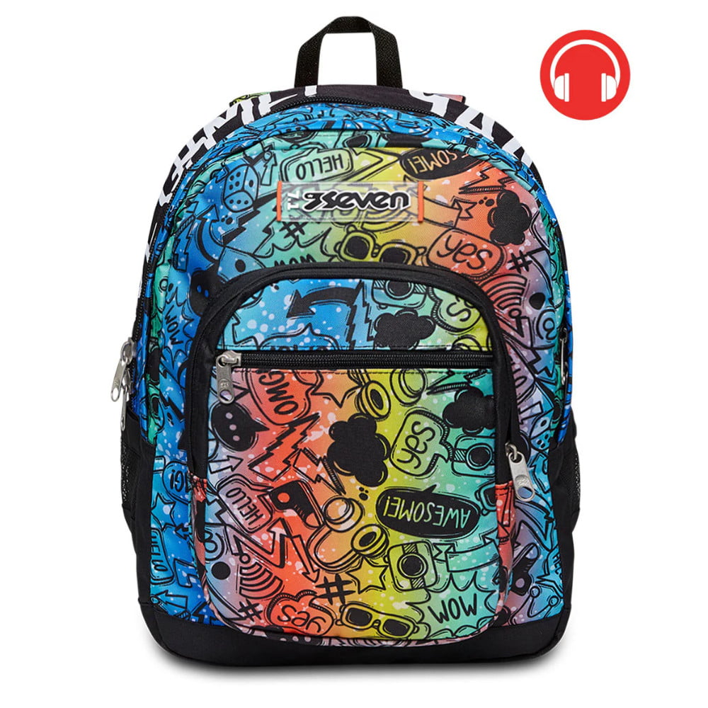 Featured image for “Zaino SEVEN Freethink FLUO STAMP BOY Bambino”