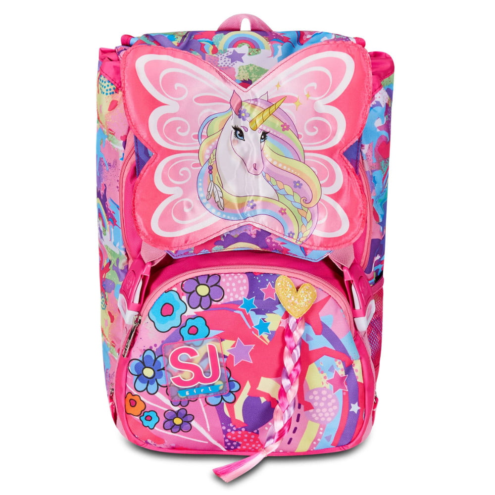 zaino unicorno che batte le ali