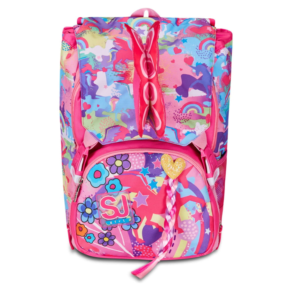Zaino SJ Estensibile Big Bambina - UNIBRAID - Unicorno BATTE LE ALI - immagine 2