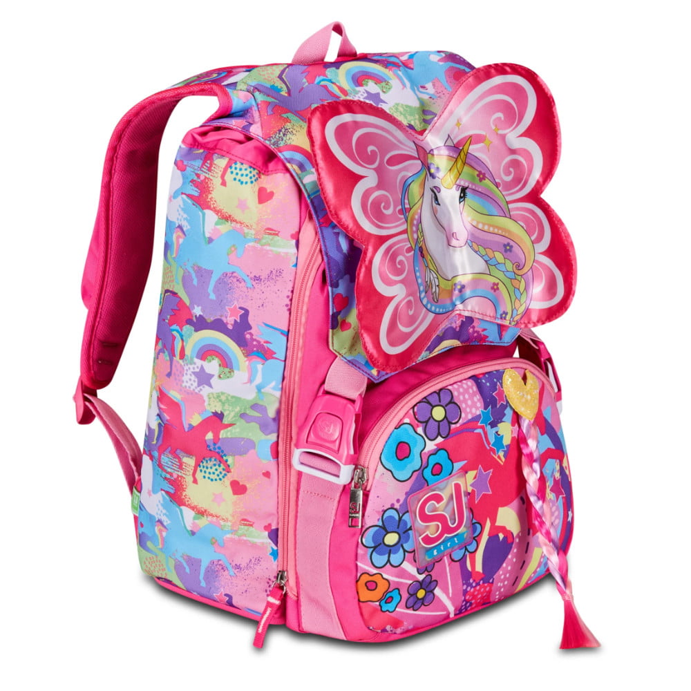 Zaino SJ Estensibile Big Bambina - UNIBRAID - Unicorno BATTE LE ALI - immagine 3