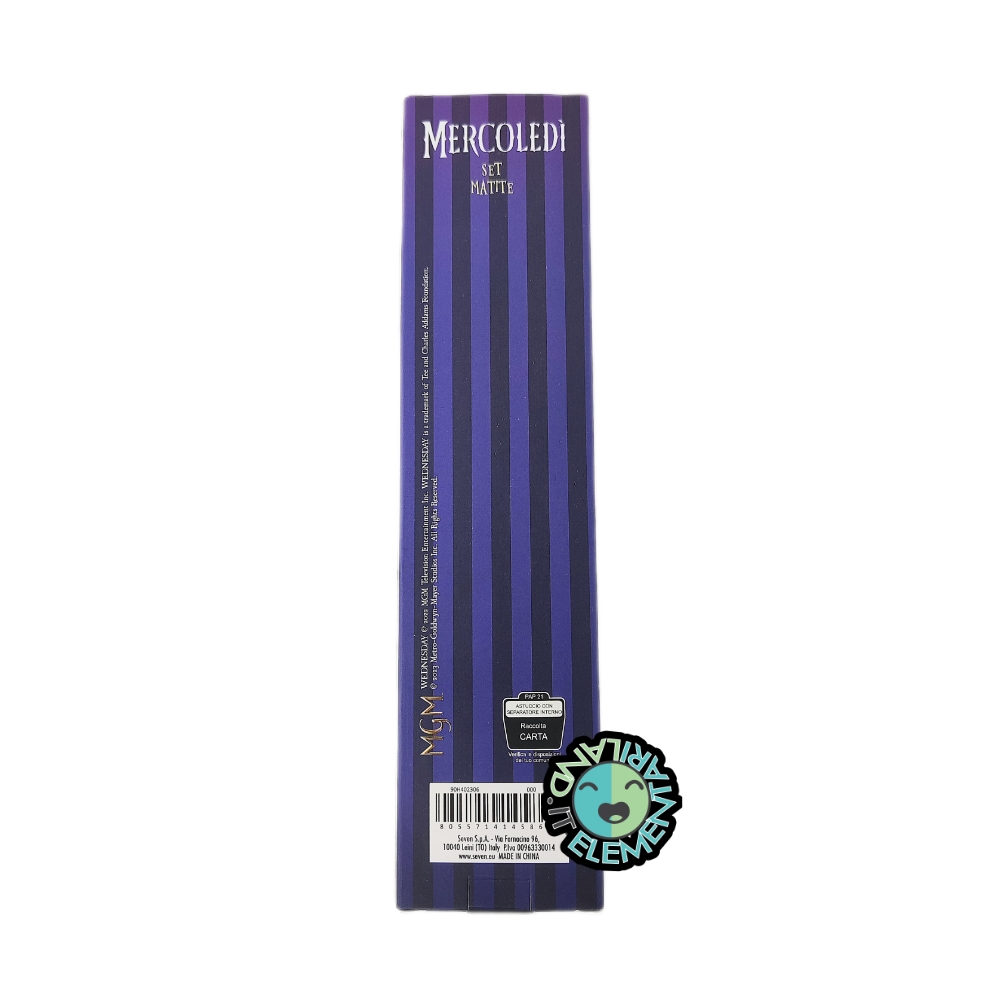 Set 3 Matite con Gommino MERCOLEDI' Addams - immagine 3
