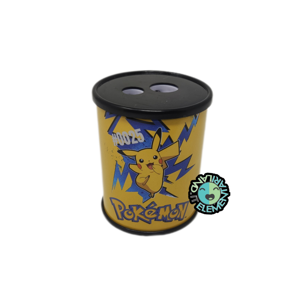 Featured image for “Temperino Due Fori con Contenitore Pokemon PIKACHU”