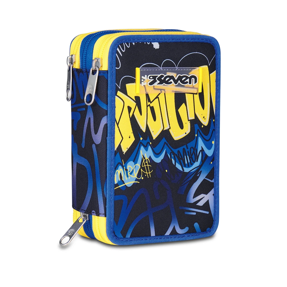 Featured image for “Astuccio SEVEN 3 Zip - HIDDEN SPOT BOY - Graffiti Blu Giallo Bambino”