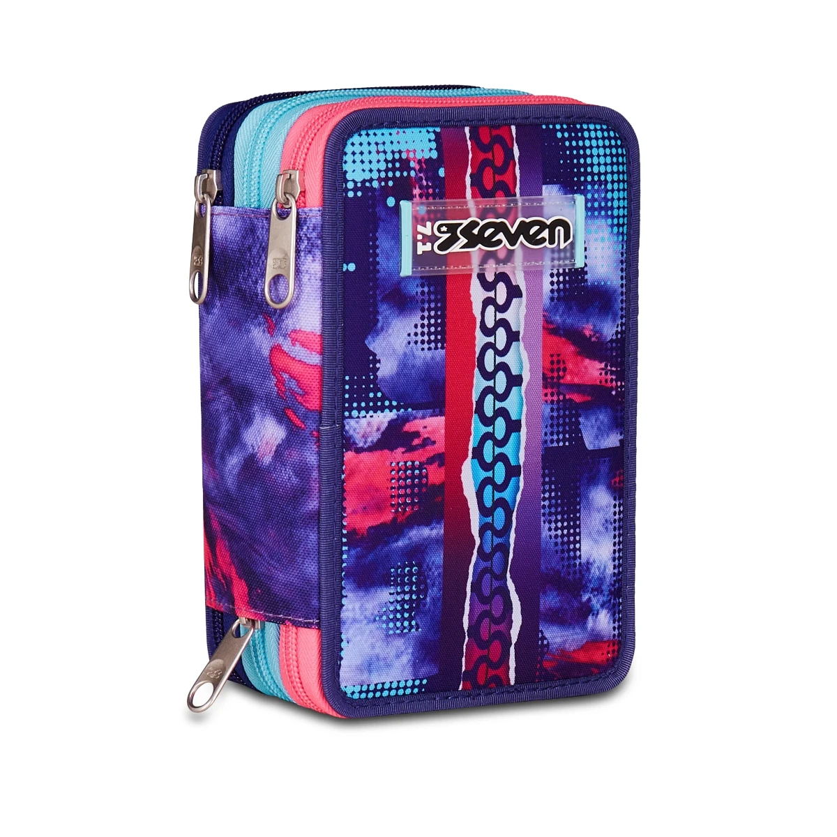 Featured image for “Astuccio SEVEN 3 Zip - SHADY DYE GIRL - Macchie Viola Bambina”