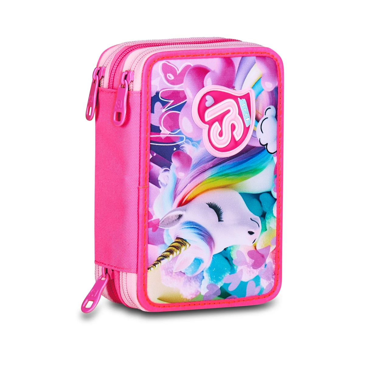 Featured image for “Astuccio SJ 3 ZIP - UNICORNO - Flyunicorn Girl Bambina”