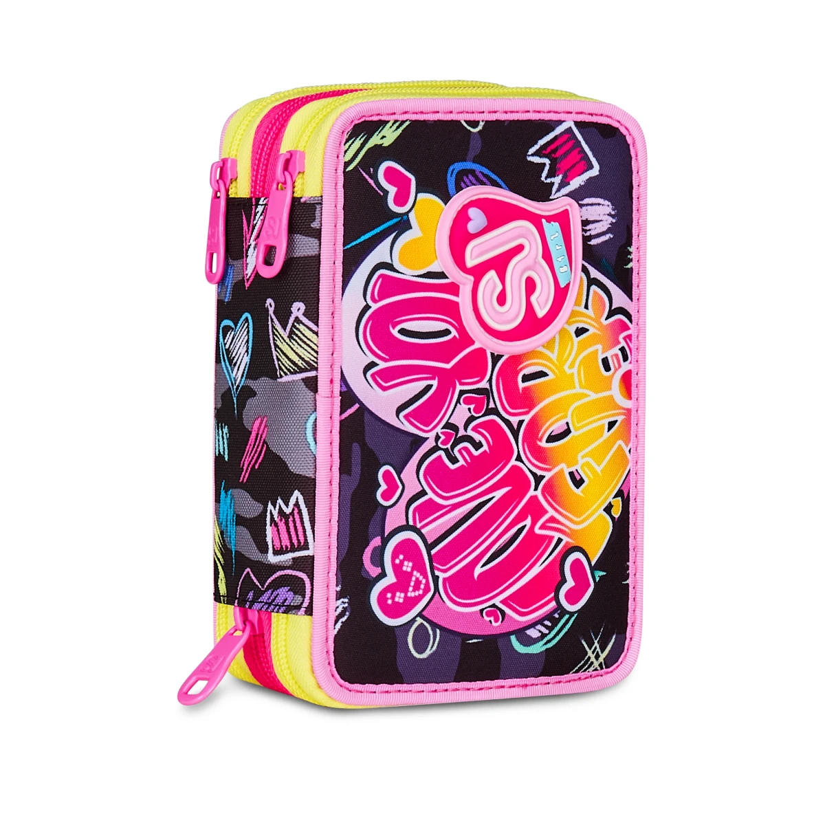Featured image for “Astuccio SJ 3 ZIP - CUORI - Game Led Girl Bambina”