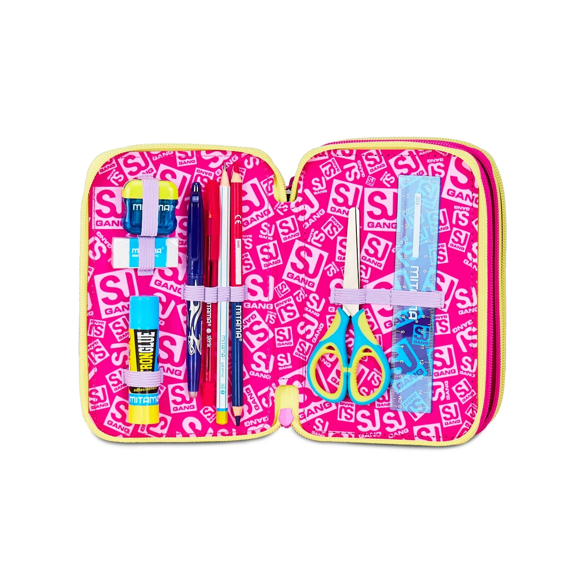 Astuccio SJ 3 ZIP - CUORI - Game Led Girl Bambina - immagine 3
