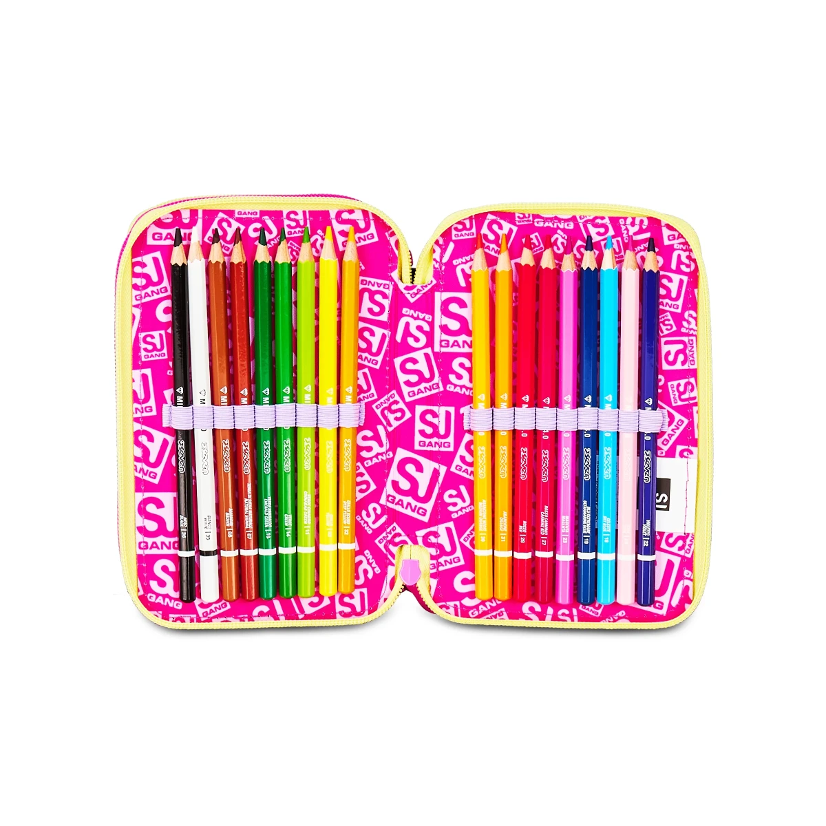 Astuccio SJ 3 ZIP - CUORI - Game Led Girl Bambina - immagine 5