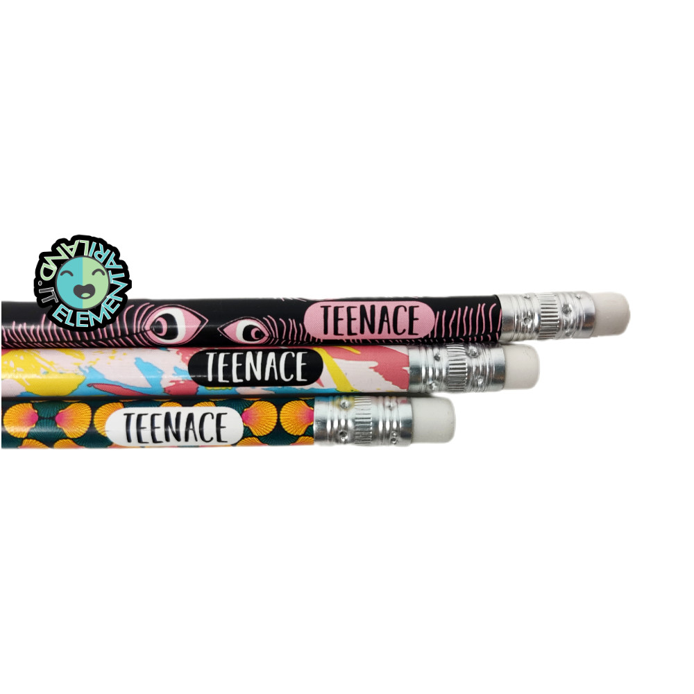 Featured image for “Set 3 Matite HB con Gommino TEENACE”