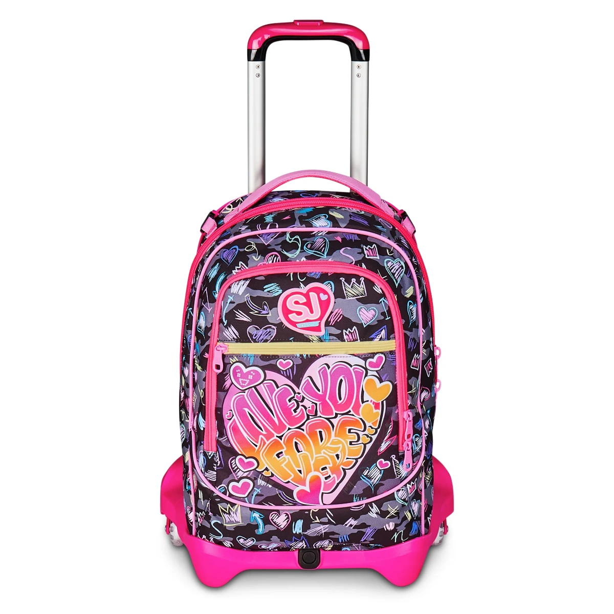 Featured image for “Trolley SJ Separabile 3 RUOTE - CUORE - Game Led Girl Bambina”