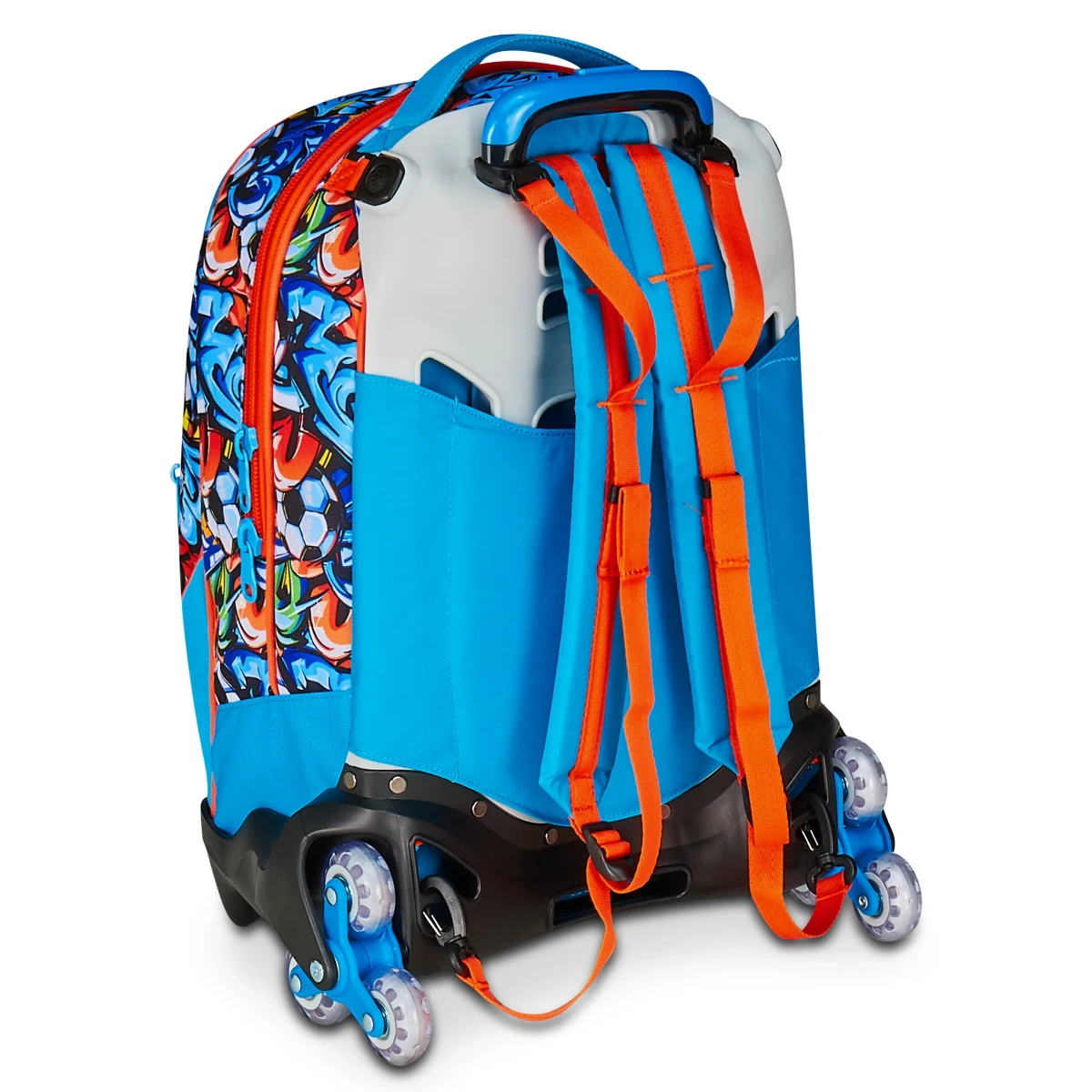 Trolley SJ Separabile 3 RUOTE - CALCIO Con Pin - Tinypatch Boy Bambino - immagine 8