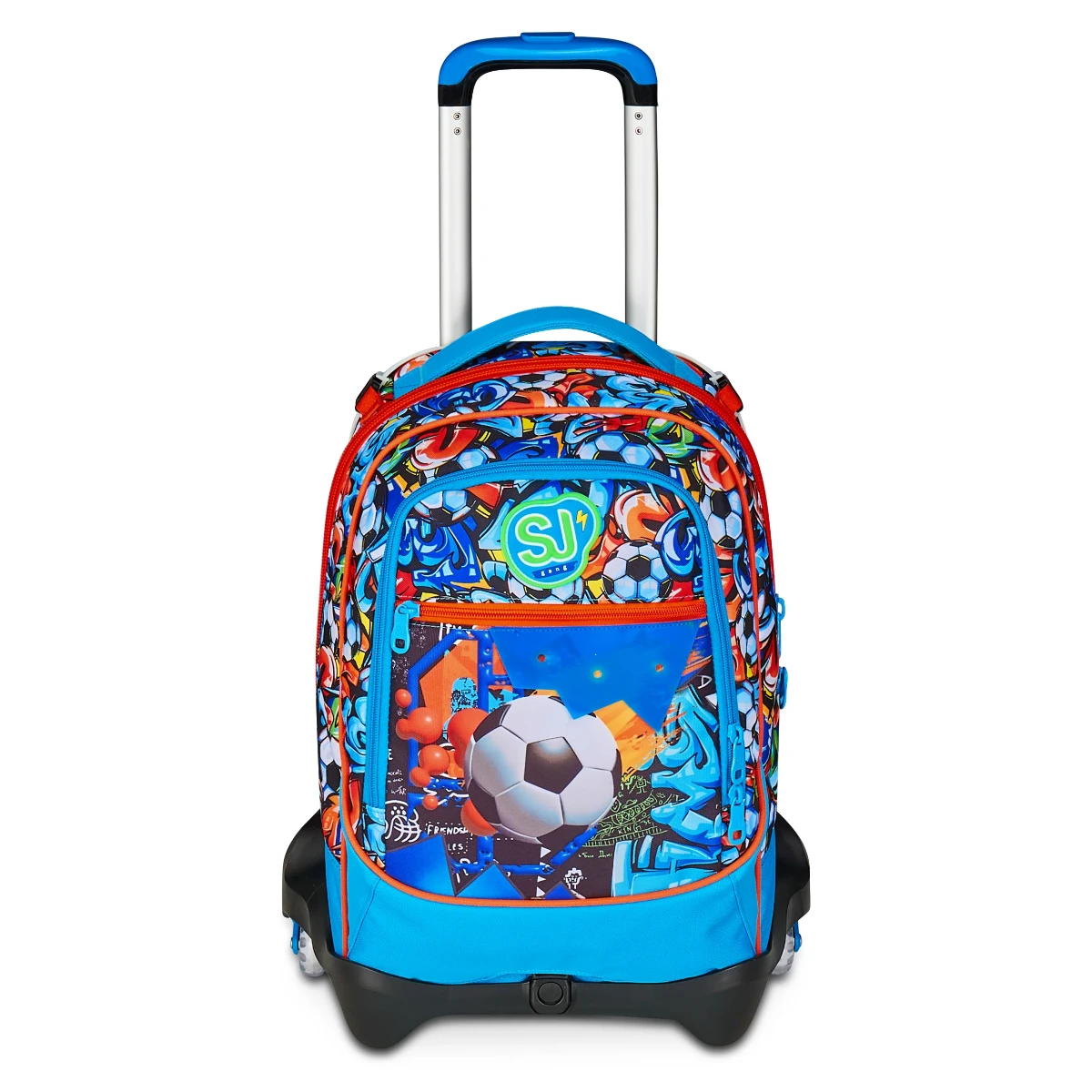Trolley SJ Separabile 3 RUOTE - CALCIO Con Pin - Tinypatch Boy Bambino - immagine 9