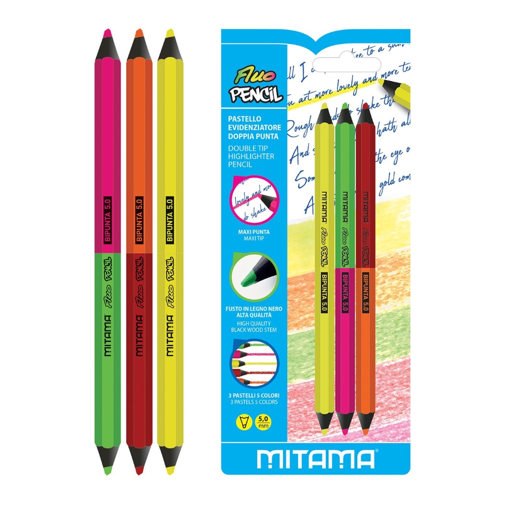 evidenziatore a matita mitama fluo