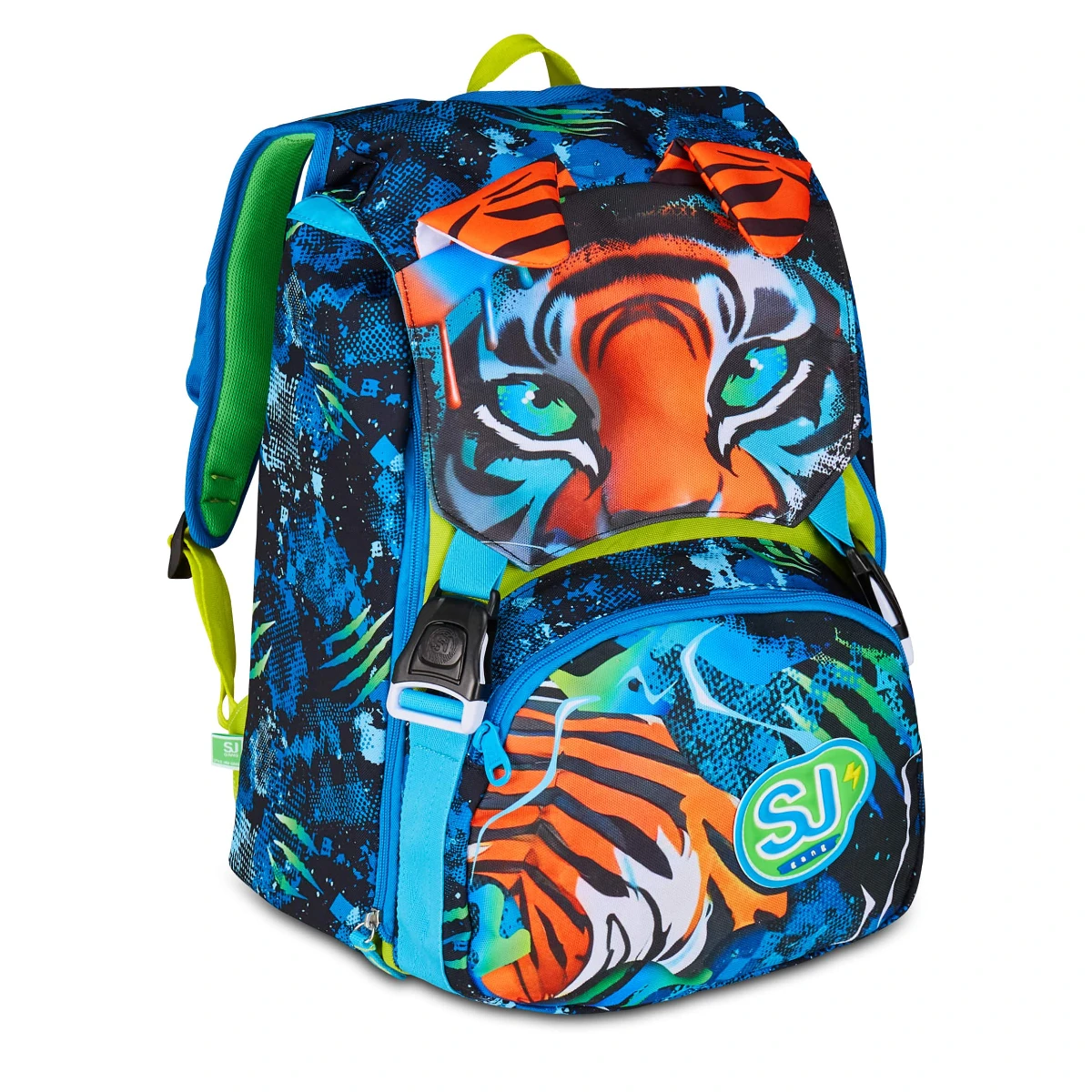 Zaino SJ Estensibile Big Bambino - AIR TIGER - Tigre Orecchiette Su e Giu - immagine 3