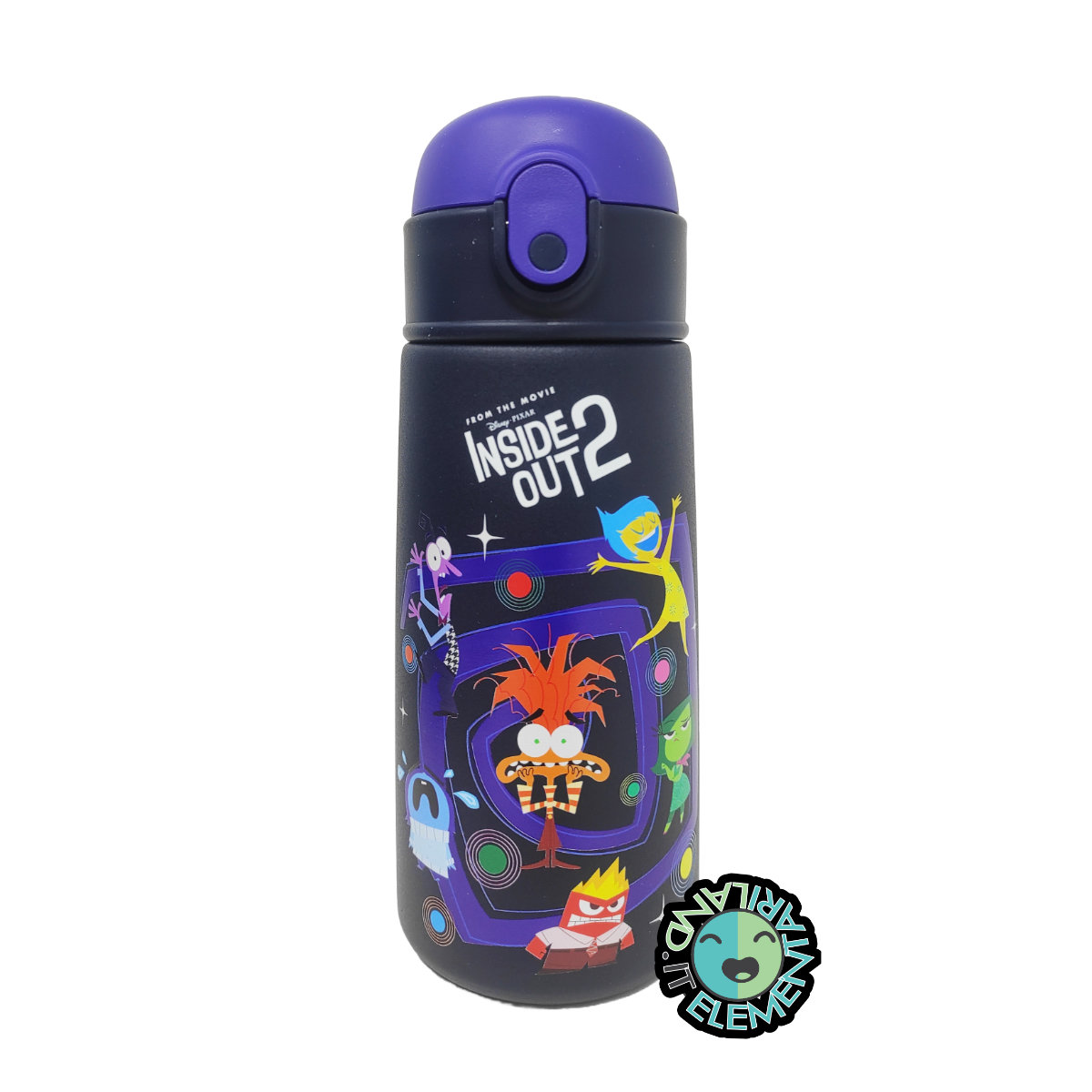 Featured image for “Borraccia Termica PICCOLA con Cannuccia INSIDE OUT 2 Blu”
