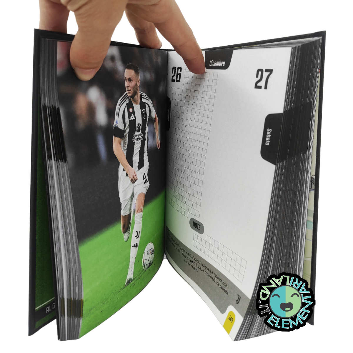 Diario Scuola Elementare DATATO 2025-2026 JUVENTUS - immagine 3