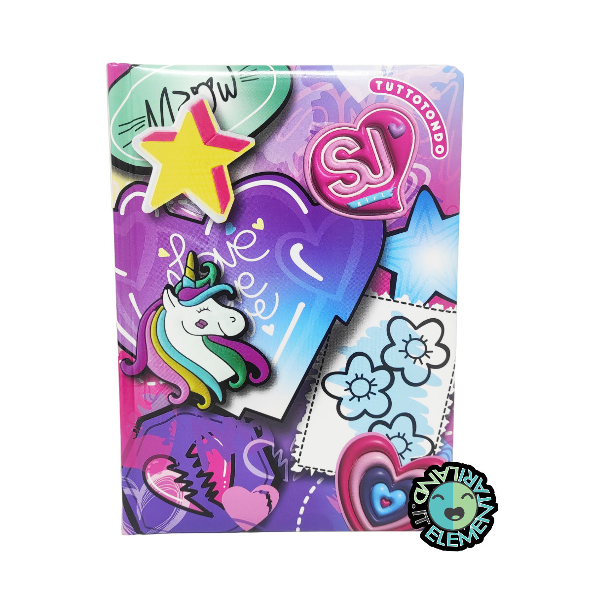 Featured image for “Diario Scuola Elementare DATATO 2025-2026 SJ Bambina Tinypatch”