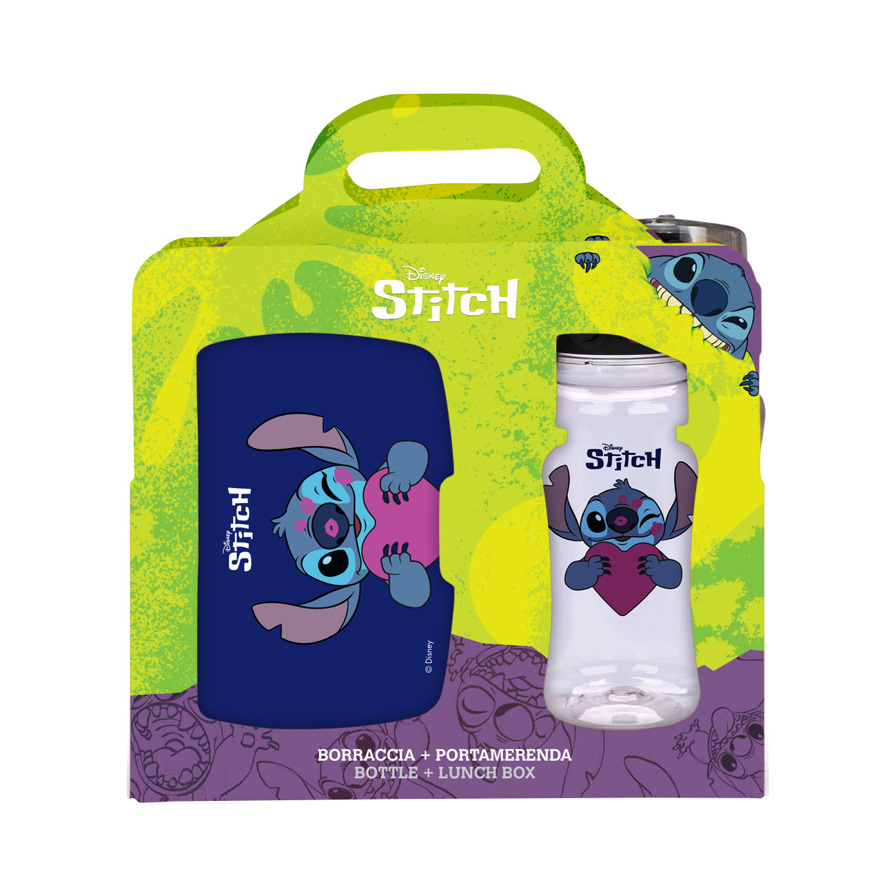 Set Merenda LILLO & STITCH Borraccia e Portamerenda - immagine 2